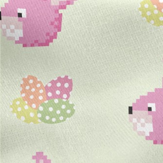 Mosaic Style Rabbit Jersey Backed Fleece