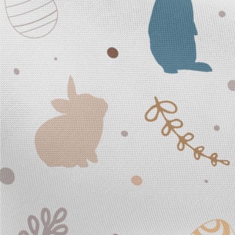 Easter Eggs And Bunny Pongee