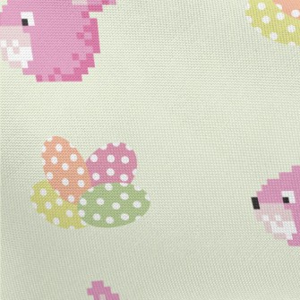 Mosaic Style Rabbit Pongee