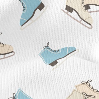 Two-tone Winter Figure Skates Stretch Jersey
