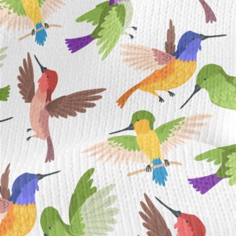 Colorful Hummingbird Flying Stretch Jersey
