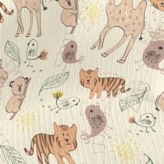 Wild Animal With A Shy Smile Stretch Jersey