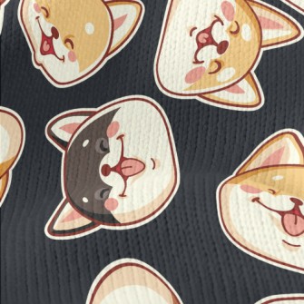 Cute Shiba Inu With A Big Smil Stretch Jersey