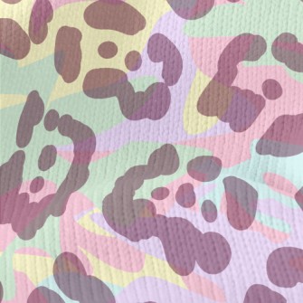 Colorful Neon Leopard Print Stretch Jersey