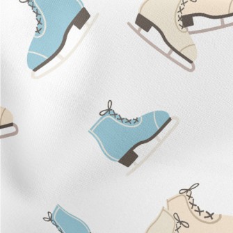 Two-tone Winter Figure Skates Lightweight Cotton Poplin