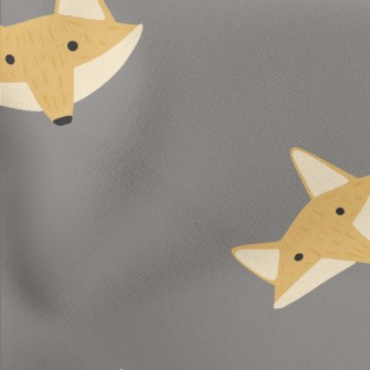 Cute Fox With Lifeless Eyes Lightweight Cotton Poplin