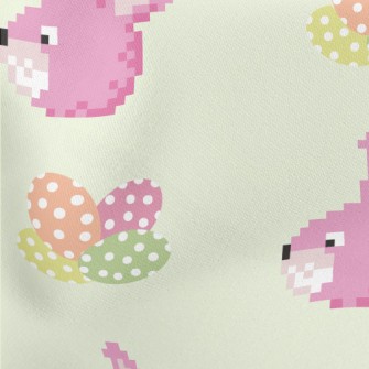 Mosaic Style Rabbit Lightweight Cotton Poplin