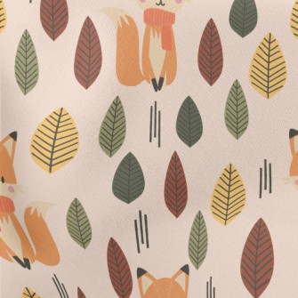 Scarf Fox In The Forest Lightweight Cotton Poplin