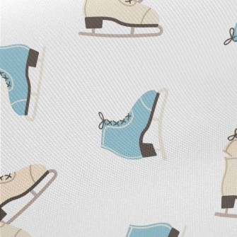 Two-tone Winter Figure Skates Midweight Cotton Poplin