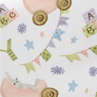 Ragdoll Rabbit Lying In The St Midweight Cotton Poplin