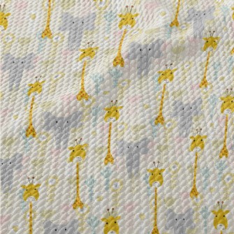 Cute And Funny Baby Animals Birdseye Piqué