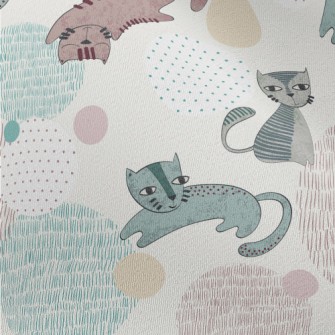 Naughty Cat With Unique Painti Chiffon