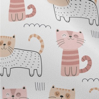 Smiling Cat In Unique Style Chiffon