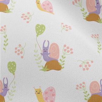 Playful Snail Holding A Balloo Chiffon