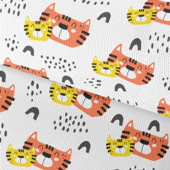 A Cat Family With Warm Smiles Waterproof Oxford