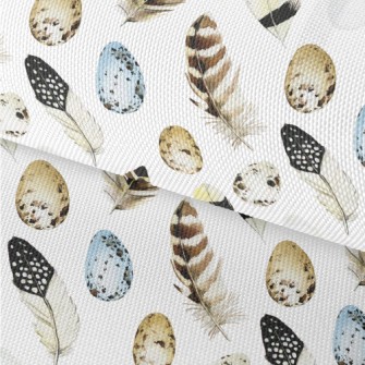 Easter Eggs And Feathers Waterproof Oxford