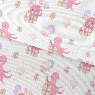 Octopus With Balloons And Gift Waterproof Oxford