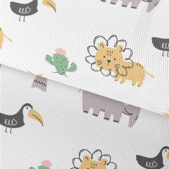 African Birds And Large Animal Waterproof Oxford