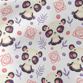 Panda In Meditation Waterproof Canvas