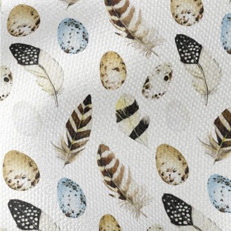 Easter Eggs And Feathers Waterproof Canvas