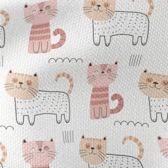 Smiling Cat In Unique Style Waterproof Canvas