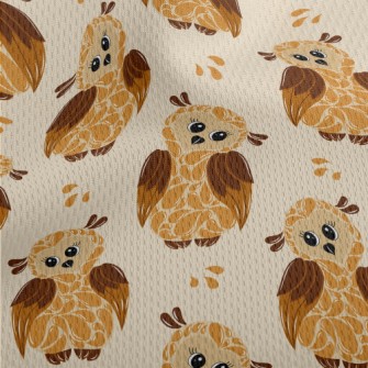 Mutated Crooked-headed Owl Athletic Mesh Flat Back