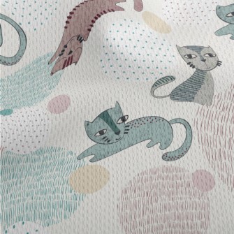 Naughty Cat With Unique Painti Athletic Mesh Flat Back