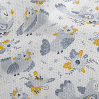 Happy Birds Are Singing Athletic Mesh Flat Back