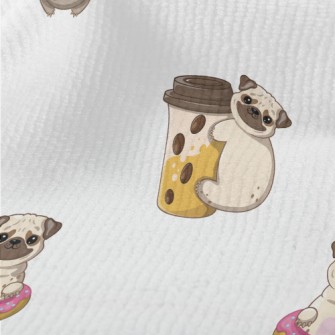 Pug Running Around Terry