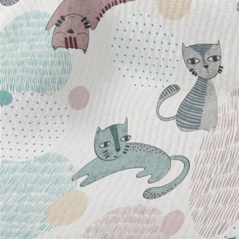 Naughty Cat With Unique Painti Terry