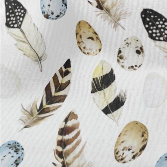 Easter Eggs And Feathers Terry