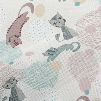 Naughty Cat With Unique Painti Performance Linen