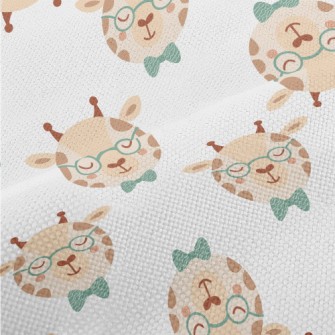 Giraffe Wearing Glasses And Bo Performance Linen