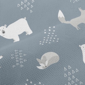 Minimalist Style Fox And Bear Performance Linen