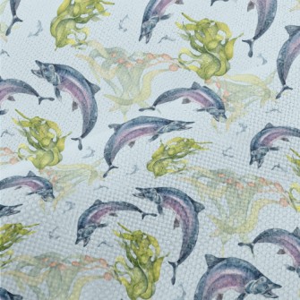 Fish And Plants In The Underwa Performance Linen