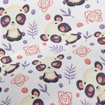 Panda In Meditation Performance Linen