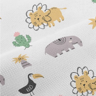 African Birds And Large Animal Performance Linen