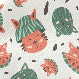 Fusion Of Cat And Watermelon Standard Corduroy
