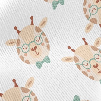 Giraffe Wearing Glasses And Bo Standard Corduroy