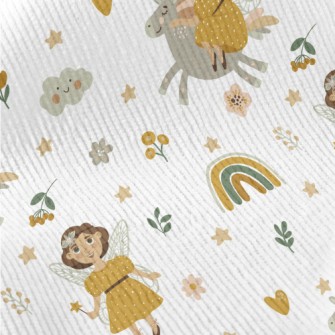Elf Fairy Riding A Unicorn Standard Corduroy