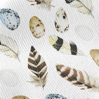 Easter Eggs And Feathers Standard Corduroy