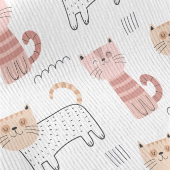 Smiling Cat In Unique Style Standard Corduroy