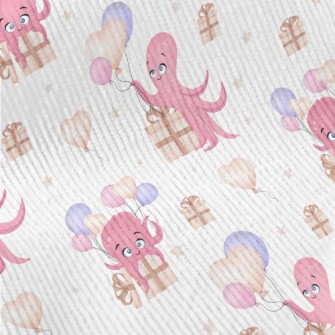 Octopus With Balloons And Gift Standard Corduroy