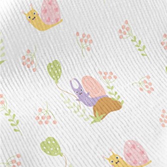 Playful Snail Holding A Balloo Standard Corduroy