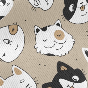 Naughty Cat Showing Various Ex Standard Corduroy