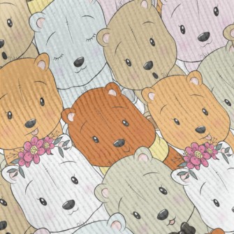 Various Stuffed Bears Standard Corduroy