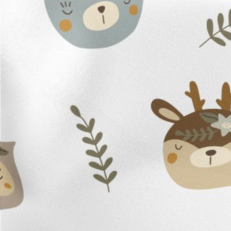 Cute Animals Wearing Wreaths Stretch Ponte