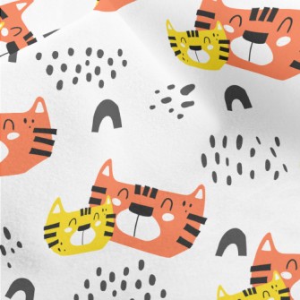 A Cat Family With Warm Smiles Micro Fleece