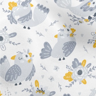 Happy Birds Are Singing Micro Fleece