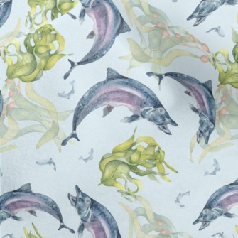 Fish And Plants In The Underwa Micro Fleece